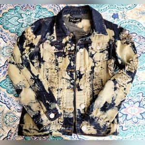 SLAY Acid-washed Denim Jacket